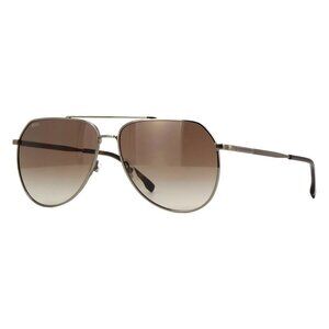 New HUGO BOSS Grey Aviator 1447/S KJ186 Sunglasses Women